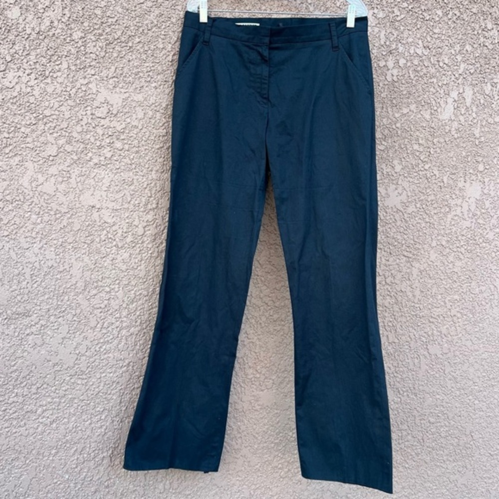 Jill Sander Dress Pants Women Size 42 Black Classic Chino Trouser Made In Italy